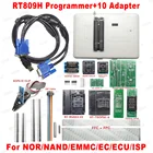 Программатор RT809H, 100% оригинал, универсальный, с BGA63, TSOP48, TSOP56, KB9012, интерфейс клавиатуры, набор электроники для ремонта DIY