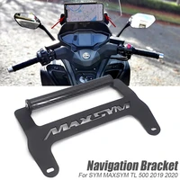 new 2020 motorcycle for sym maxsym tl 500 tl500 front phone stand holder smartphone phone gps navigaton plate bracket