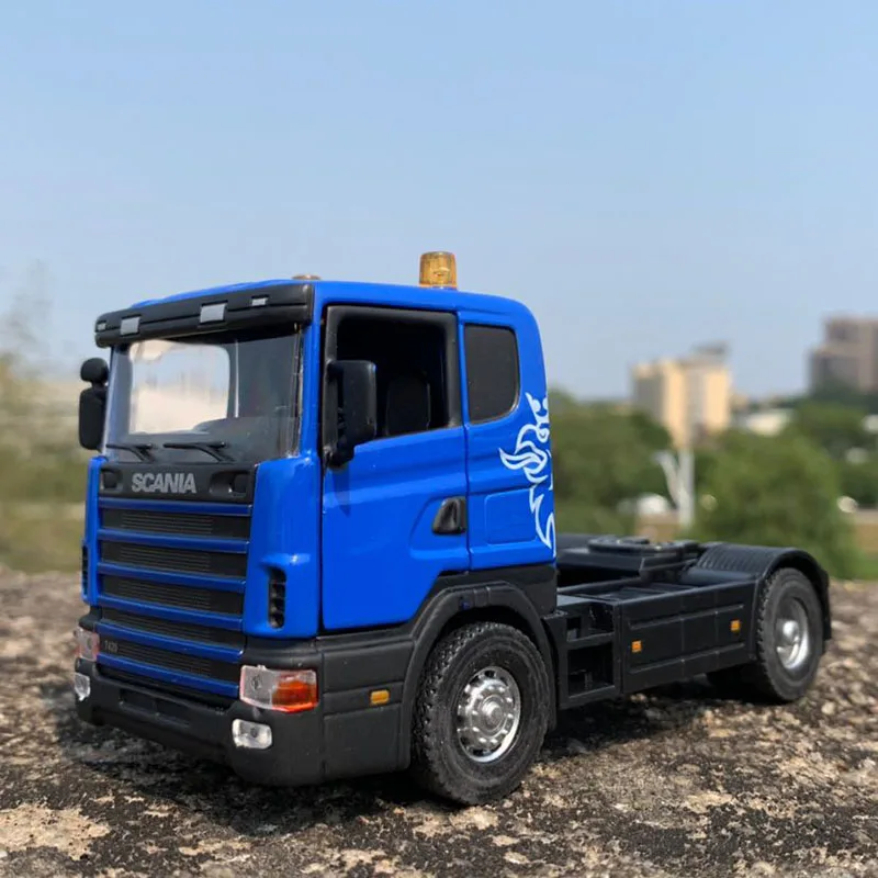 Литье под давлением 1/43 классический американский SCANIA трактор прицеп грузовик