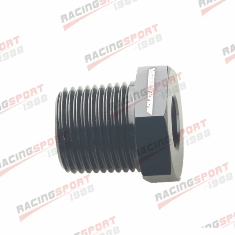 

3/8'' NPT Male To 1/8'' NPT Female Fitting Adaptor Aluminum Black