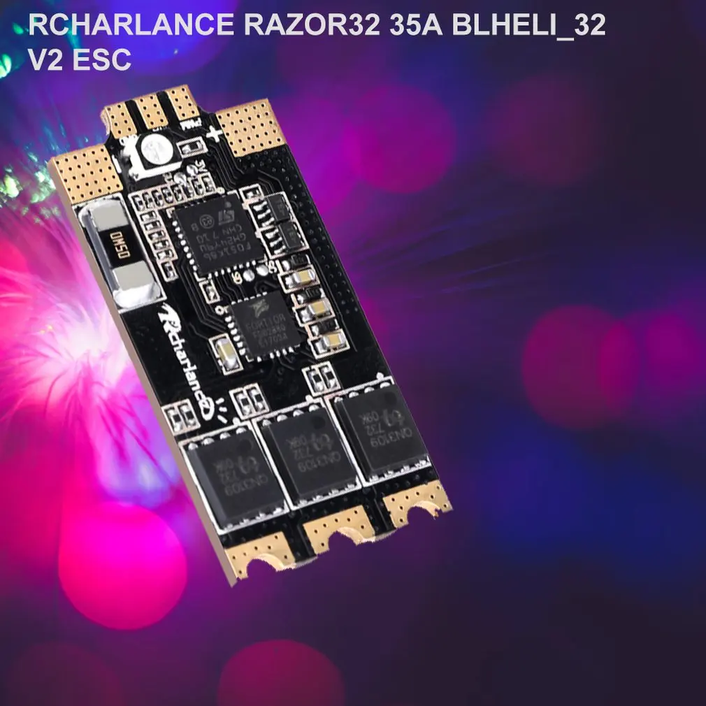 4 шт. Razor32 V2 35A BLheli_32 3 6S DShot1200 ESC w/RGB светодиодный и датчик тока двунаправленный для RC