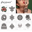 Glaryyears, 1 лист, серия CD, временная татуировка, наклейка, горячая поддельная вспышка, водонепроницаемая Женская Ручная Мода, маленькое боди-арт, хорошее качество