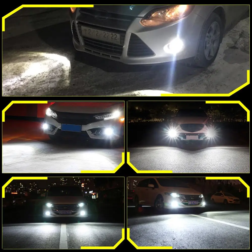 

2pcs H11 H9 H8 Fog Lights 9005 HB3 9006 HB4 12V For Mazda 3 6 CX-5 323 5 CX5 Mitsubishi Outlander ASX Galant Led Car Lamp Bulb