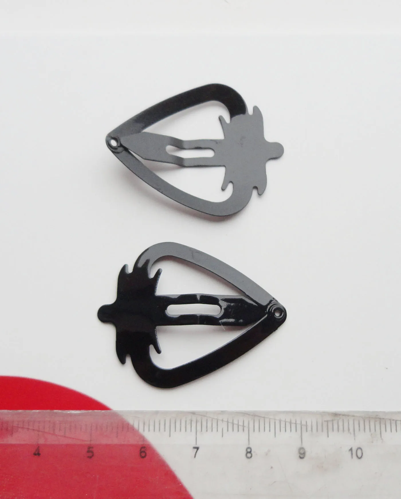 50 шт. 3 8 см черного цвета с клубничным рисунком Форма металлические заколки