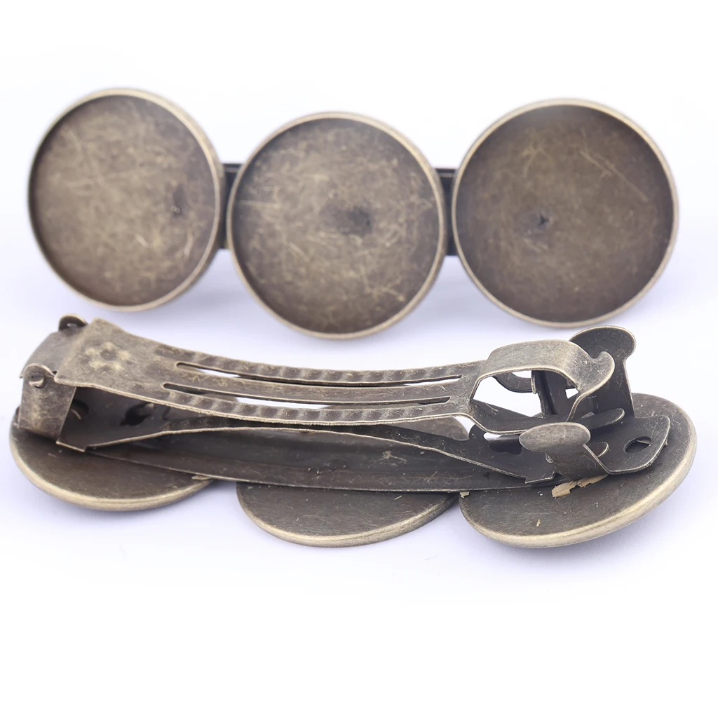 10 шт. зажимы для волос с камеей и кабошоном 16 мм|diy jewelry|cameo cabochonantique bronze |