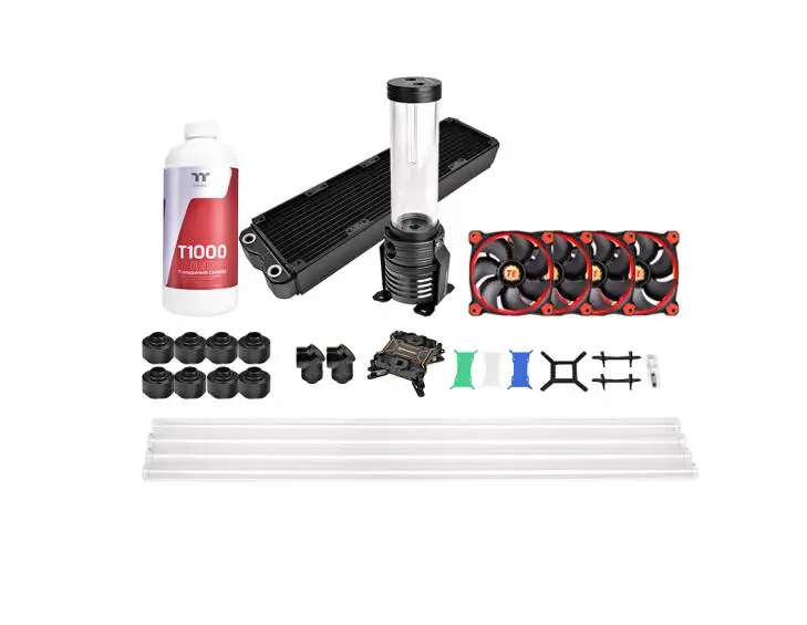 

Thermaltake Ice core 480-D5 hard tube water cooling set(D5 water pump/64mm thin/300ml water tank/pure copper micro channel)
