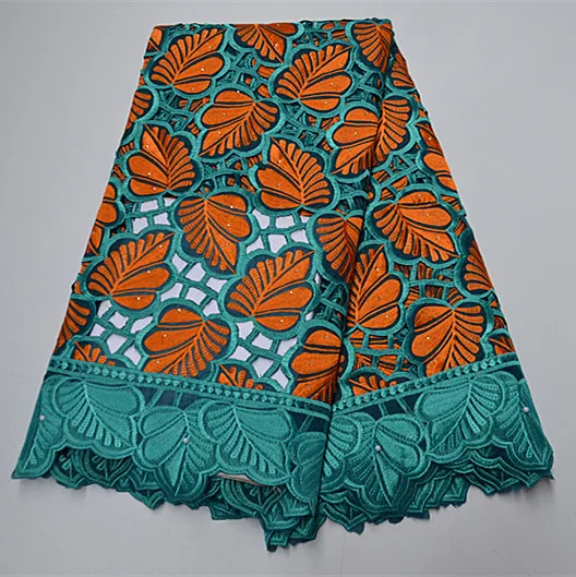 

2020 GOOD nigerian Cotton Lace Fabric With Eyelet Embroidery African Swiss Voile Lace In Switzerland Party PSMA031