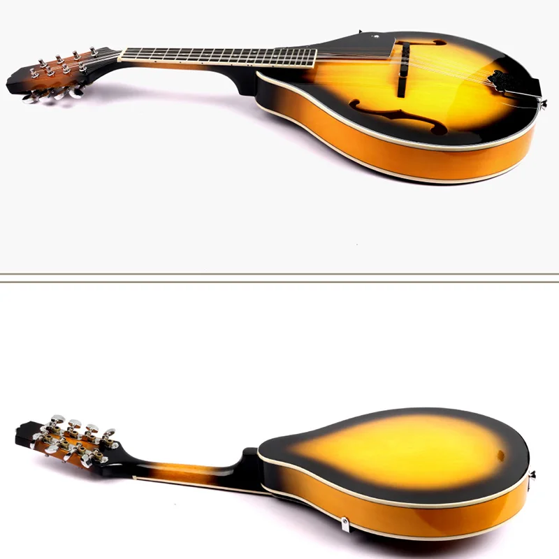 8-String липа мандолин музыкальный инструмент с палисандр стальной струны струнный