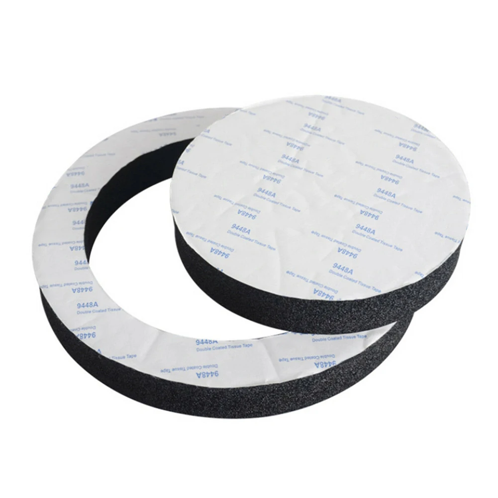 4pcs 6.5inch Pad Cotton Car Speaker Ring Sound Insulation Accessories Auto Audio Soundproof Door Trim Self Adhesive Bass