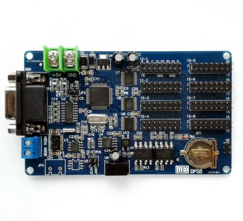 

LED Display Control Card Customized Development Word Library Card Real-time Display Update 485 Isolation