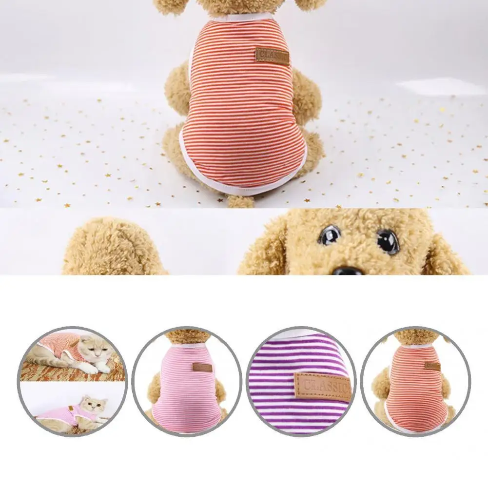 

Non-allergic Stylish Pet Dog Cats Vest Outfit Elastic Pet Clothing Fine Workmanship for Kitty