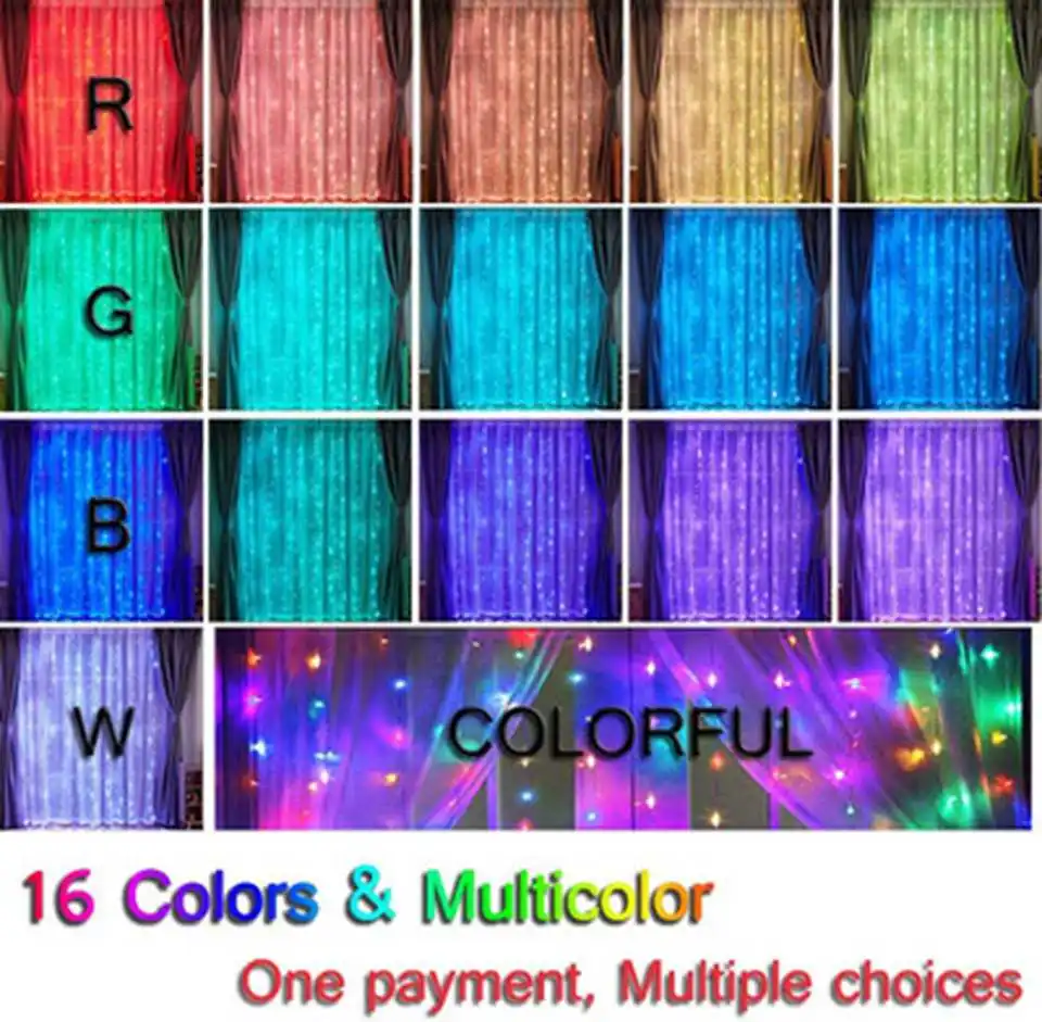 USB 3x3m300 яркие светодиодные занавески с дистанционным управлением меняющие цвет RGB