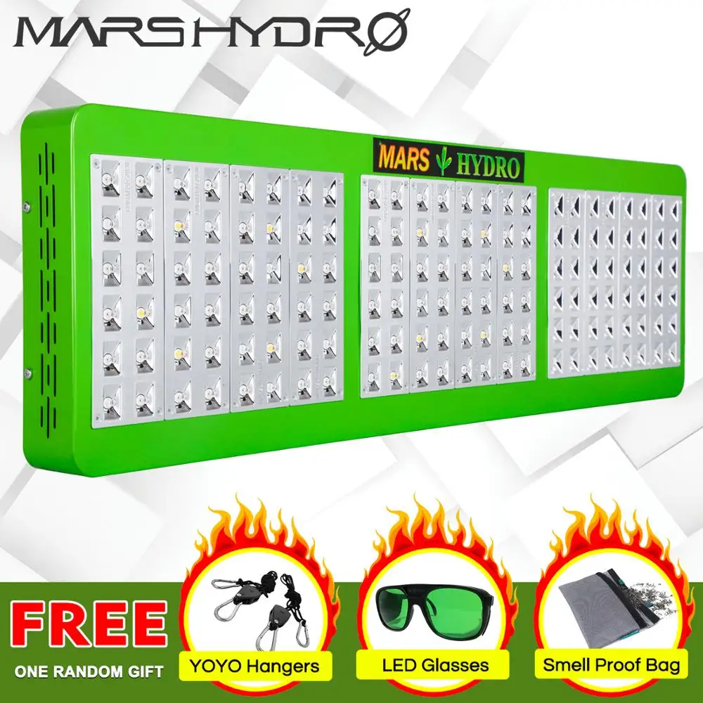 Mars гидро отражатель 800 Вт Светодиодный светильник для выращивания полный спектр
