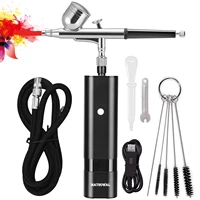 30psi airbrush kits with air compressor 0 4mm nozzle dual action gravity feed paint spray gun for makeup cake decor art craft