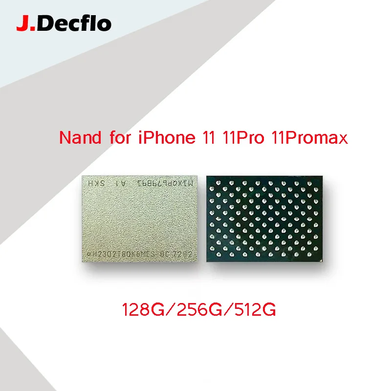 Чип памяти JDecflo Nand для iPhone 11 11PRO MAX 128 ГБ 256 512 жесткий диск чип жесткого диска решает