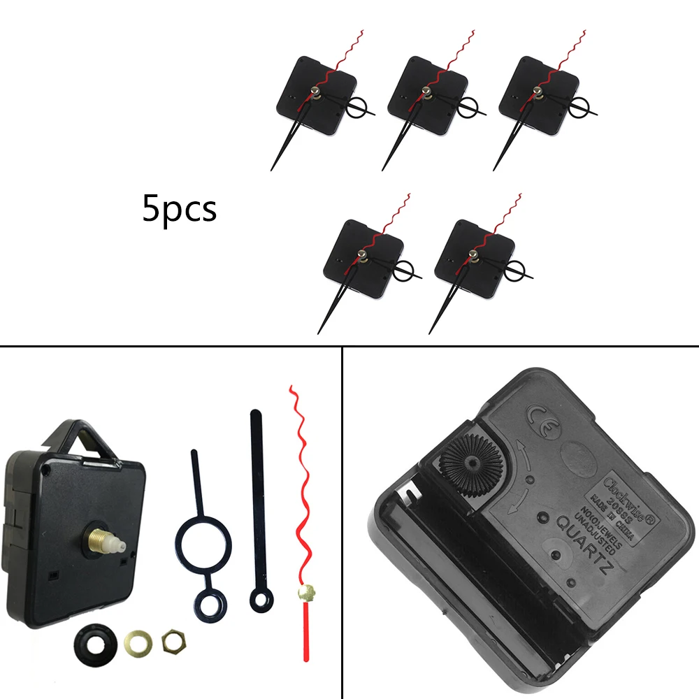 2 набора кварцевых часов механизм ремонта DIY Набор инструментов черные красные