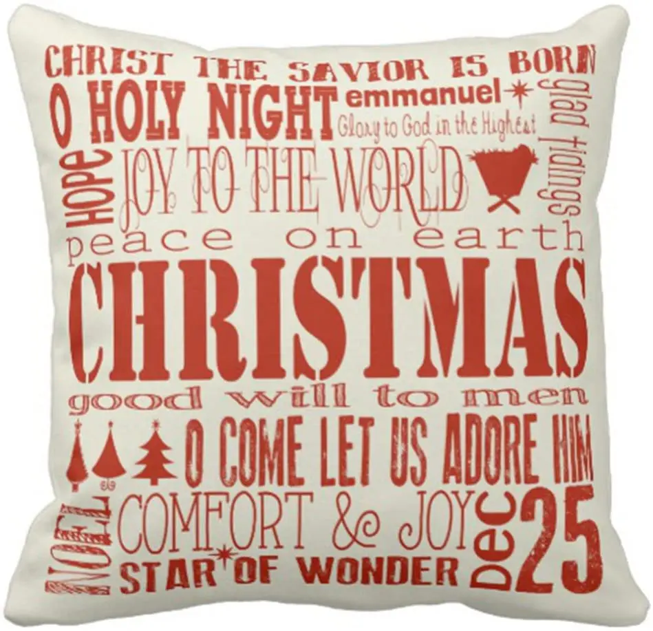 Наволочка для диванной подушки с надписью «Merry Christmas», декоративная наволочка для подушки, домашний декор, квадратная Подушка 20x20 дюймов, нав...