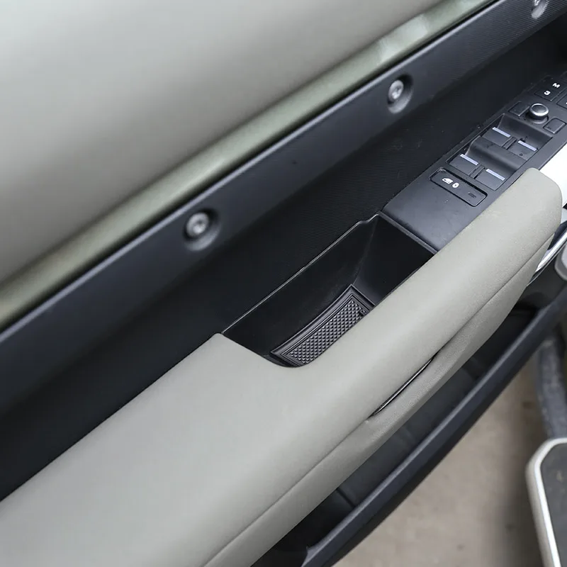 for land rover defender 110 2020 2022 abs car front door storage box phone tray car interior accessories free global shipping