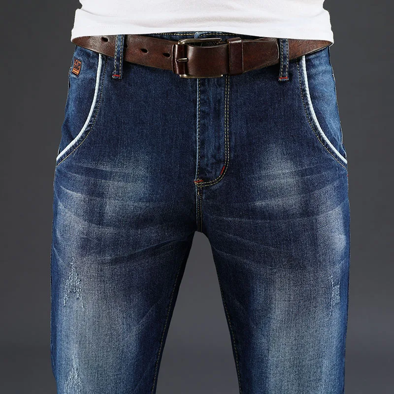 

Brand Classic Mens Stretch Flared Jeans Pants Men Regular Fit Denim Jeans Homme Korean Fashion Black Blue Slim Long Flare Jeans