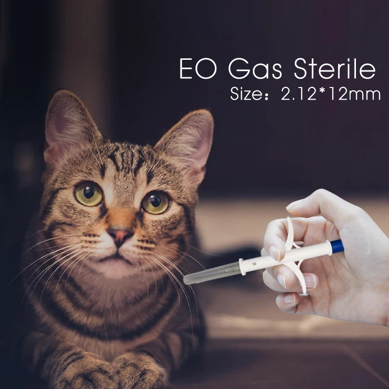 10шт ISO FDX-B Кошка Собака Микрочип Животное Шприц 134,2КГц ИД Имплантат Чип Игла RFID Инжектор PIT Тэг Для Аквакультуры Рыб.