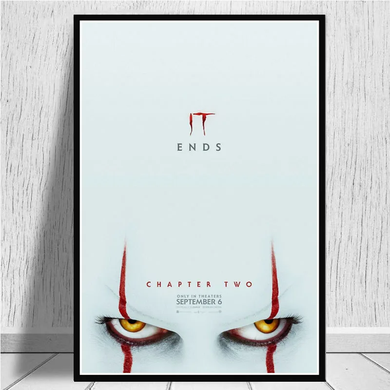 Горячее предложение 2019 фильм ужасов Pennywise картина постер настенные картины для