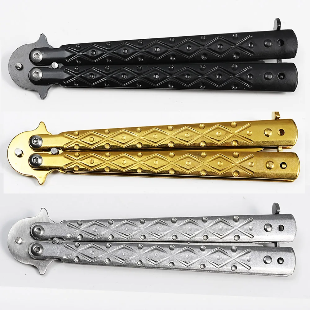 

Tactical Folding Blade Knife , Dull Blade Flipping Fanning Tools ,CS go Cosplay Trainer