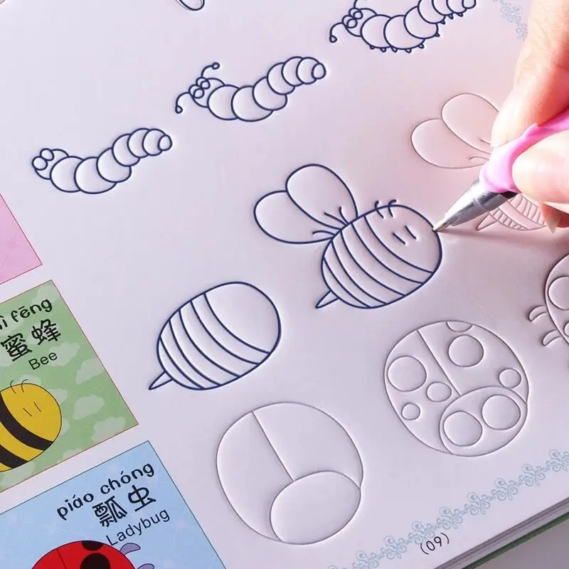 Новый паз животных/овощей/растений мультфильм ребенок Рисование книга раскраски