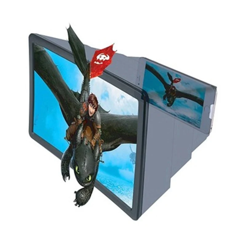 Увеличенный проектор для телефона с 3d экраном HD усилитель увеличительное стекло