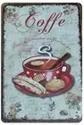 Винтажные металлические жестяные знаки кофе 30x20 см, Уникальные ретро настенные украшения для гостинойбаракафедомагаражамужской пещерызаправочной станции