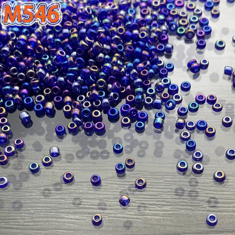 1500 шт. бусины радужного цвета стеклянные 2 мм для сережек браслетов ожерелья