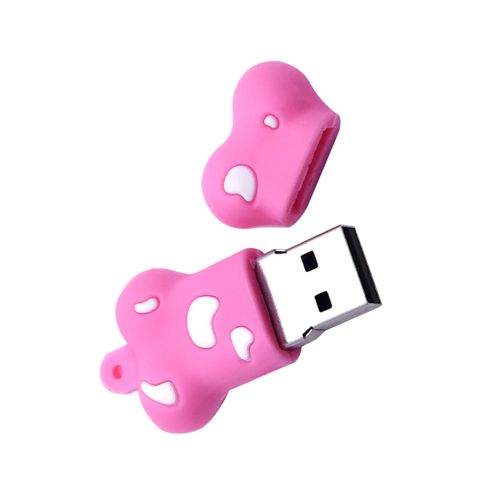 Флеш диск USB 2 0 Cartoon Bone 64 ГБ 32 128 МБ реальная емкость Pendrives U Disk креативная милая