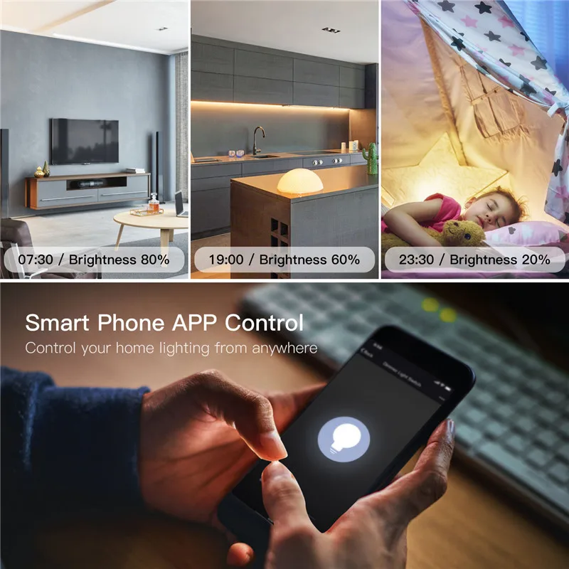 DIY умный WiFi светильник светодиодный диммер Smart Life/Tuya APP пульт дистанционного