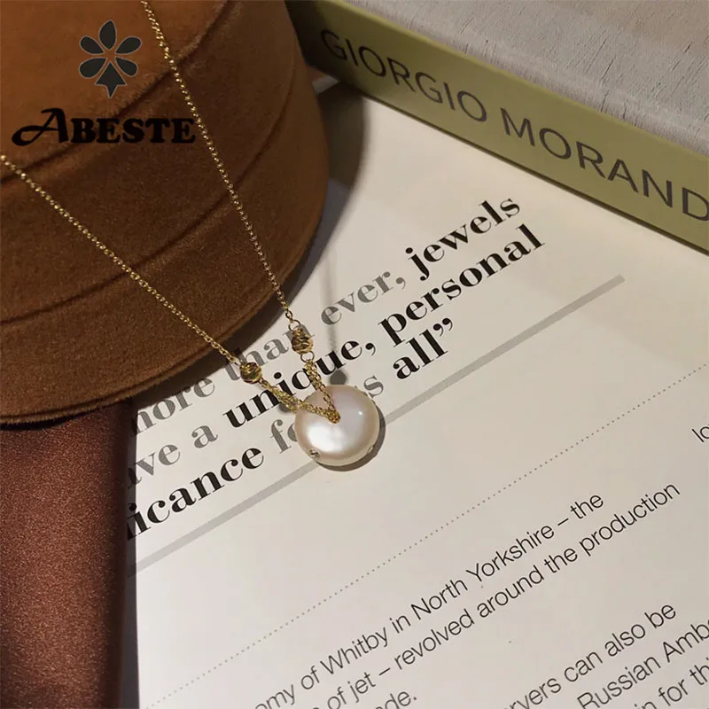 Женское Ожерелье с жемчужиной в стиле барокко|Ожерелья| |