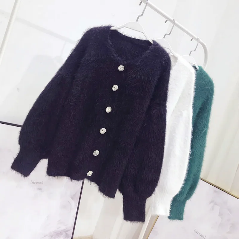 Woherb кашемировый свитер пальто для женщин 2021 осень-зима элегантный кардиган