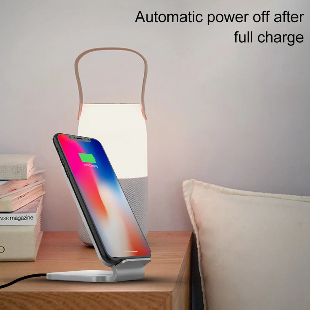 10 Вт деревянное Беспроводное зарядное устройство Qi для iPhone X XS Max XR 8 Plus samsung S10 S9 S8
