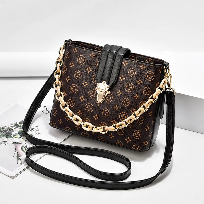 

Luxury Brand Handbags 2021 New Fashion One-shoulder Messenger Handbag Printed Pattern Shoulder Bag Ladies Large-capacity Handbag