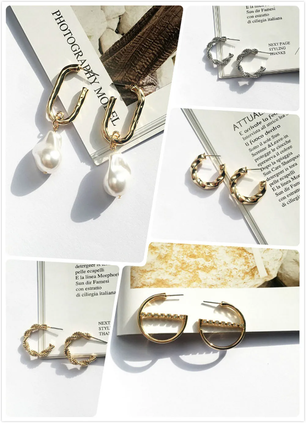 Женские Геометрические серьги Legenstar массивные из сплава с металлическим