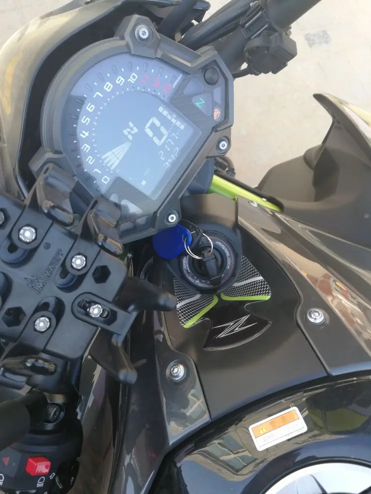Мотоциклетная углеродная 3D наклейка Adesivi для Kawasaki Z1000 Z900 Z750 Z650 Z с эмблемой