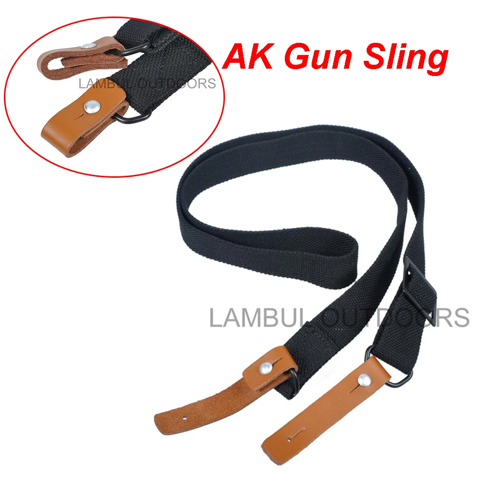 Tactical 134CM US Army AK47 AK74 Gun Sling Adjustable Outdoor Hunting Rifle Sling Belt Strap Airsoft Sling Hunting Accessorues 