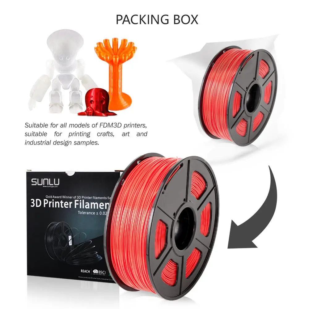 SUNLU PETG BLACK 3d printer filament new No bubble high hardness sunlu petg with transparent color for intensity | Компьютеры и офис