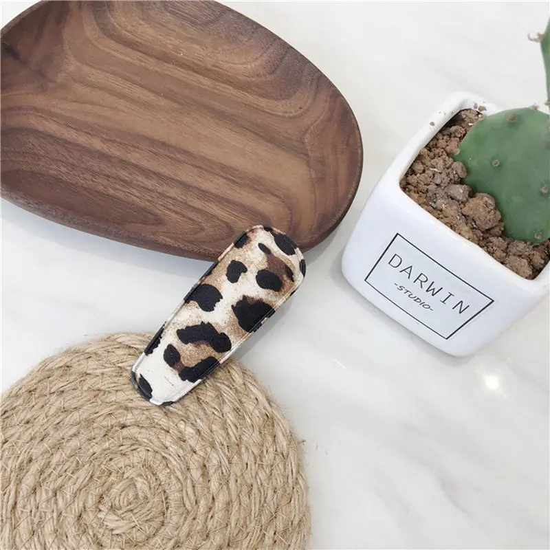 2019 модные японские Классические заколки для волос с леопардовым узором большая