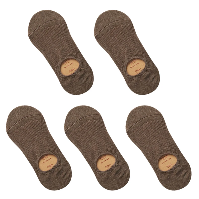 style M 5 pairs Невидимые короткие женские летние удобные хлопковые носки-Башмачки из бамбука для девочек женские носки-башмачки с низким голенищем из невидимого хлопка, 5 пар - Цвет: style M 5 pairs