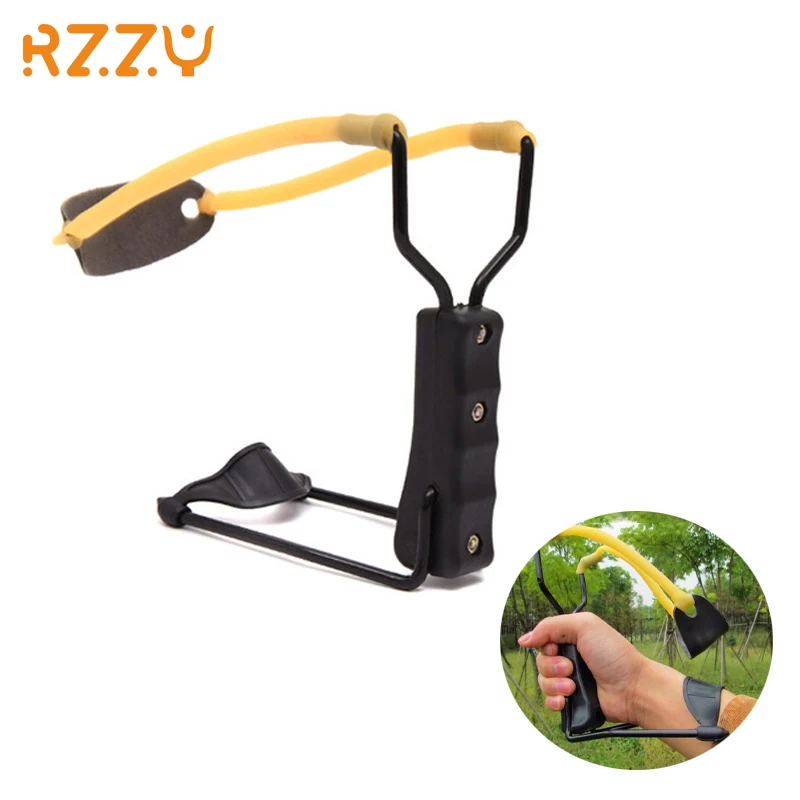 Powerful Hunting Slingshot Professional Tactical Pocket Target Catapult with Folding for Outdoor Shooting Sling Shot Equipment powerful hunting slingshot with rubber band tubing pu leather catapult tactical plastic pocket sling shot ball crossbow hunting
