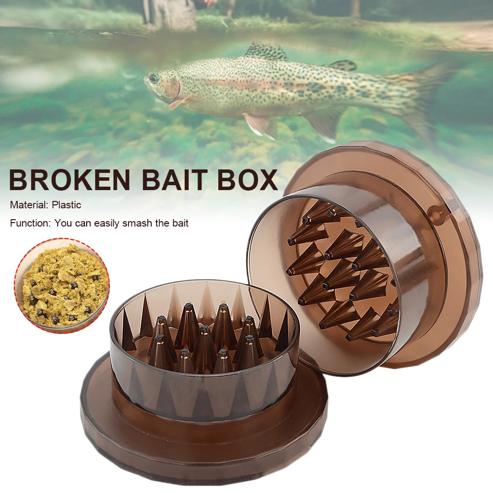 Portable  Carp Bait Crusher Fishing Tackle Lightweight Plastic  Grinder Box Fishing Accessories for All Anglers