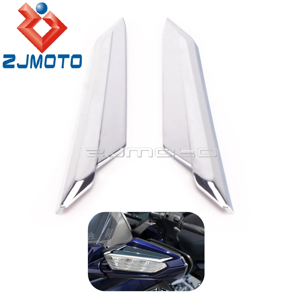 

For Honda Gold Wing GL1800 2018 2019 2020 ABS Plastic Pair Side Mirror Accent Cover Motorcycle Accessories Rear View Mirror Trim