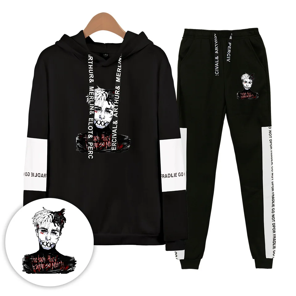 

xxxtentacion Hoodie Sweatpants Men Women New Arrivals Hip Hop Harajuku Cool Streetwear XXXTentacion Two Piece Suit Clothes