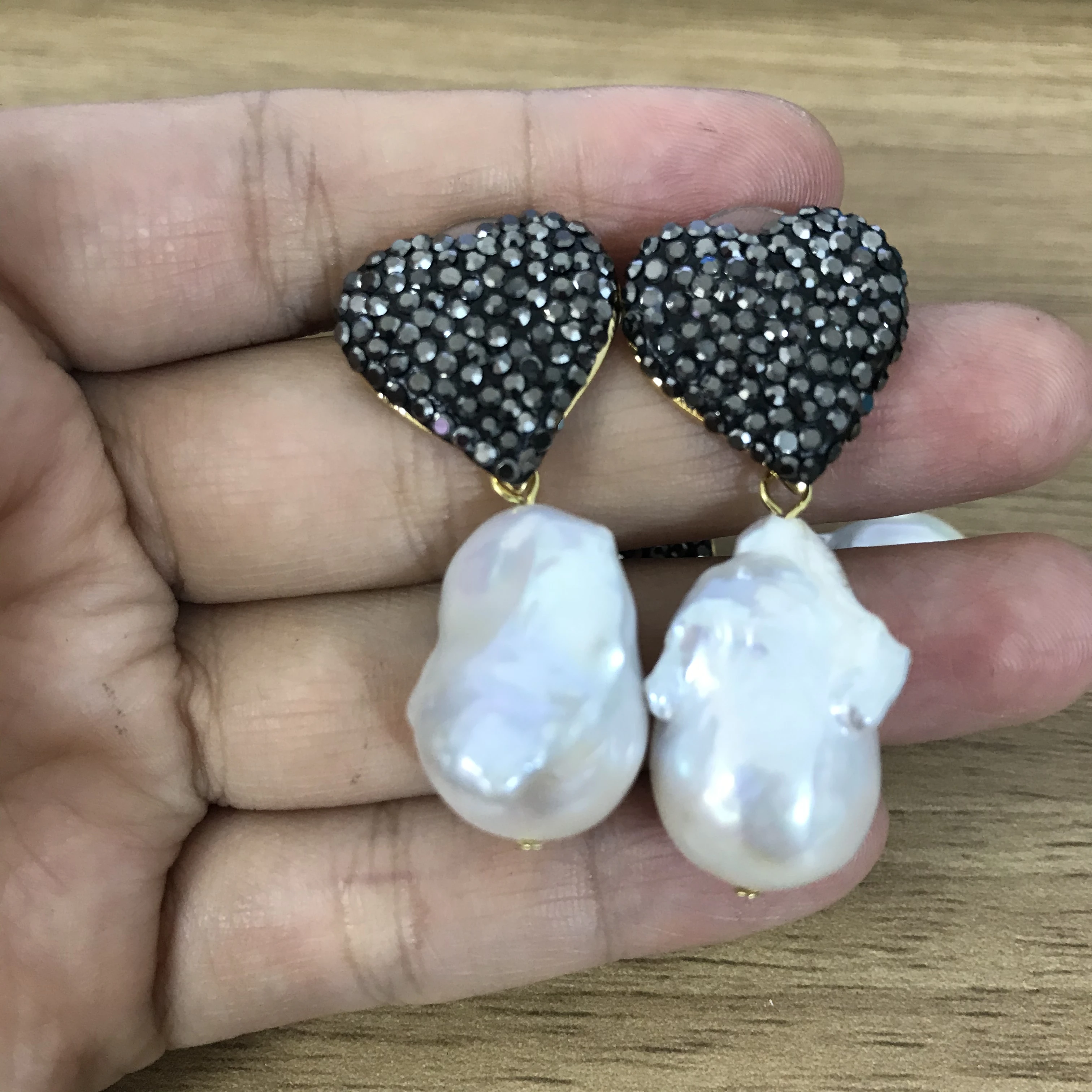 5 пар серьги из натурального жемчуга разные геометрические свободная форма