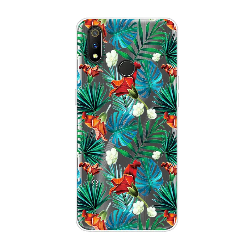 60 Мягкий чехол из ТПУ для OPPO Realme 3 Pro, Прозрачный бампер с мультяшным рисунком, задняя крышка для телефона OPPO Realme3 3Pro Realme3Pro, силиконовый чехол s - Цвет: 60