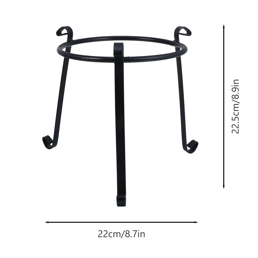 

Plants Stand Flowerpot Holder Iron Art Pot Holder Flower Pot Supporting (Black)