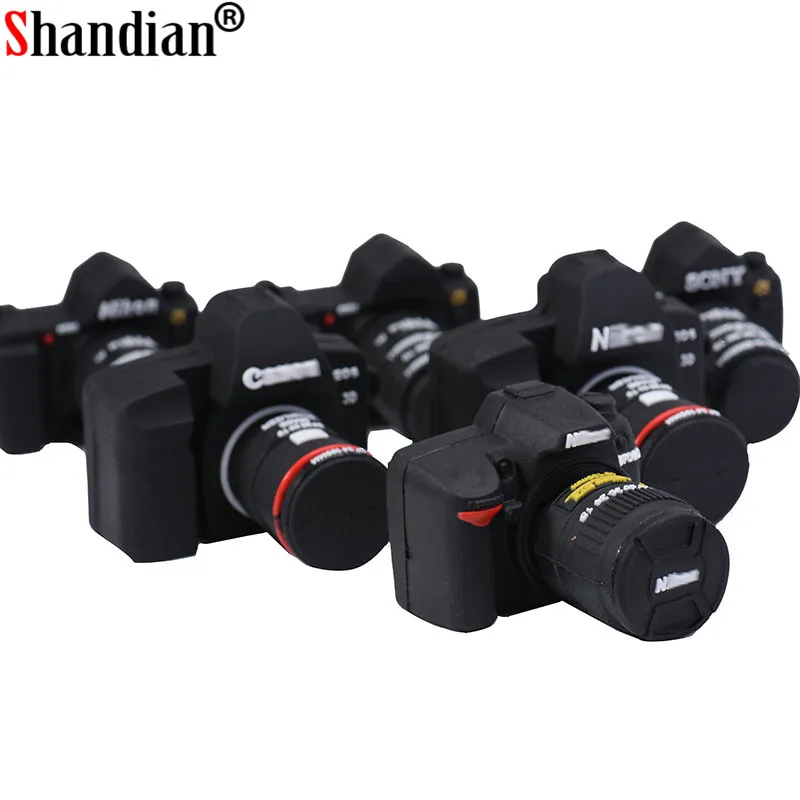 Мультфильм Камера флеш диск USB 2 0 ГБ 4 8 16 32 64 128 г фотостудия подарки накопителей и